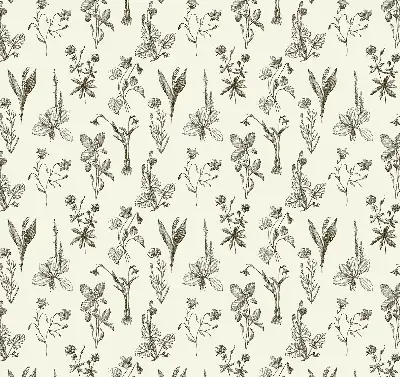 Fensterrollo mit Motiv gezeichnete Blumen