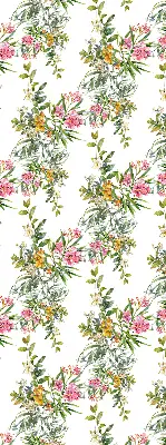 Fensterrollo für den Innenbereich mit Blumenmotiv