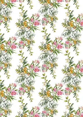 Fensterrollo für den Innenbereich mit Blumenmotiv