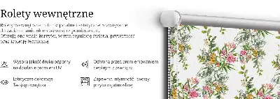 Fensterrollo für den Innenbereich mit Blumenmotiv