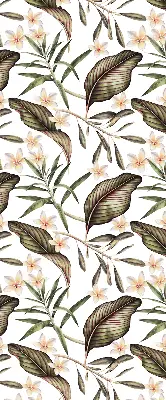 Fensterrollo mit Blumen- und Stielen-Motiv