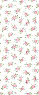 Fensterrollo für den Innenbereich mit Rosenmotiv