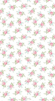 Fensterrollo für den Innenbereich mit Rosenmotiv