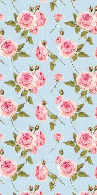 Rollo mit Rosen Motiv