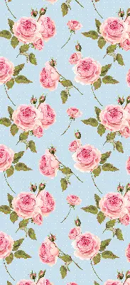 Rollo mit Rosen Motiv
