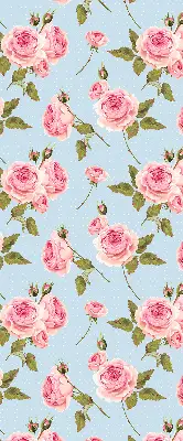 Rollo mit Rosen Motiv