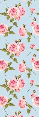 Rollo mit Rosen Motiv