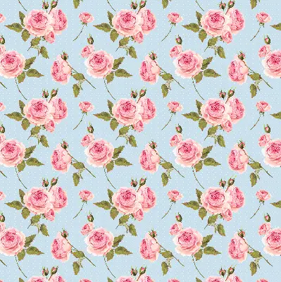 Rollo mit Rosen Motiv