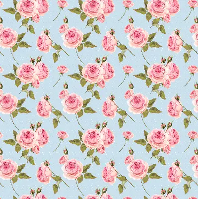 Rollo mit Rosen Motiv