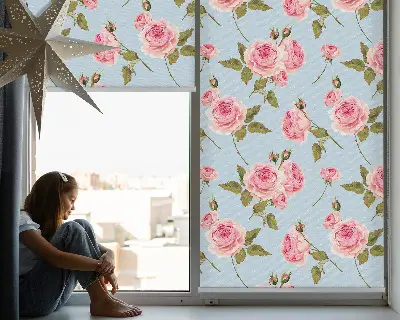 Rollo mit Rosen Motiv