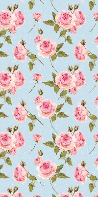 Rollo mit Rosen Motiv