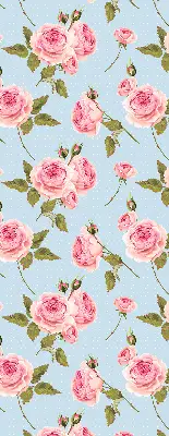 Rollo mit Rosen Motiv