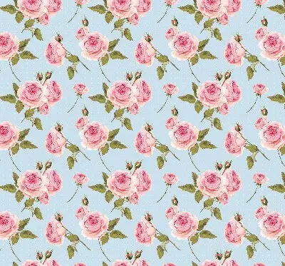 Rollo mit Rosen Motiv