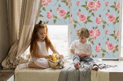 Rollo mit Rosen Motiv