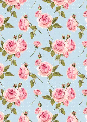 Rollo mit Rosen Motiv