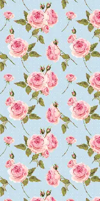 Rollo mit Rosen Motiv