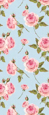 Rollo mit Rosen Motiv