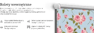 Rollo mit Rosen Motiv