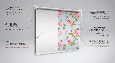 Rollo mit Rosen Motiv