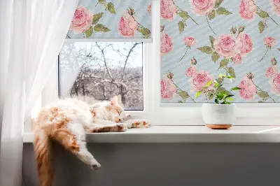 Rollo mit Rosen Motiv