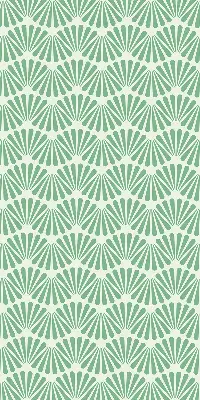 Fensterrollo im Design Grüner Slalom
