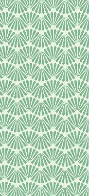 Fensterrollo im Design Grüner Slalom