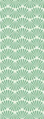 Fensterrollo im Design Grüner Slalom