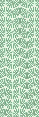 Fensterrollo im Design Grüner Slalom