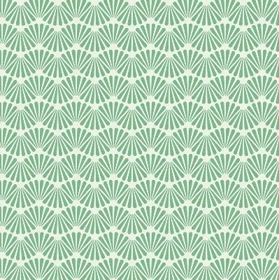 Fensterrollo im Design Grüner Slalom