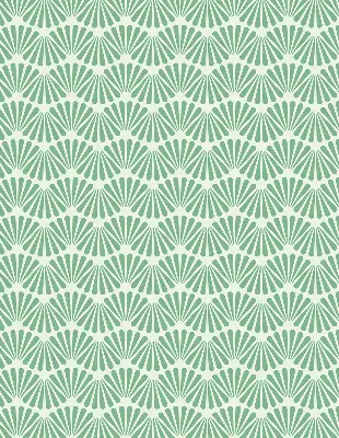 Fensterrollo im Design Grüner Slalom