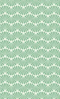 Fensterrollo im Design Grüner Slalom