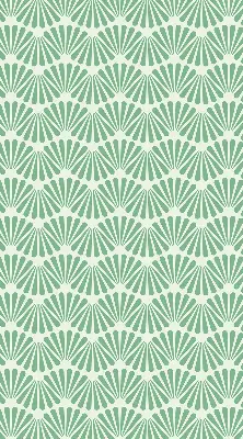 Fensterrollo im Design Grüner Slalom