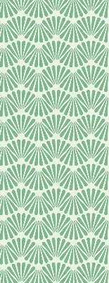 Fensterrollo im Design Grüner Slalom