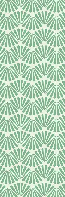 Fensterrollo im Design Grüner Slalom