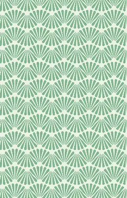Fensterrollo im Design Grüner Slalom