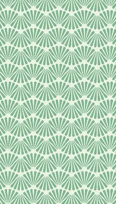Fensterrollo im Design Grüner Slalom