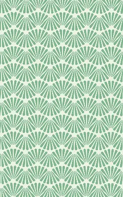Fensterrollo im Design Grüner Slalom