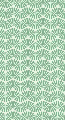 Fensterrollo im Design Grüner Slalom