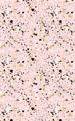 Fensterrollo mit Motiv von Farbflecken auf rosa Hintergrund