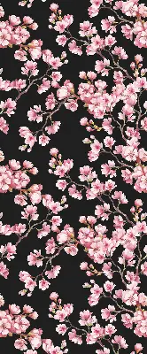 Fensterrollo für den Innenbereich mit Motiv von Blüten am Baum