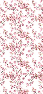 Rollo Fenster mit Motiv einer rosa Lilie
