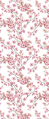 Rollo Fenster mit Motiv einer rosa Lilie