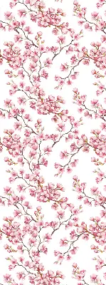 Rollo Fenster mit Motiv einer rosa Lilie