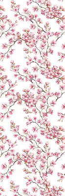 Rollo Fenster mit Motiv einer rosa Lilie