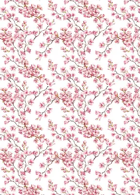 Rollo Fenster mit Motiv einer rosa Lilie
