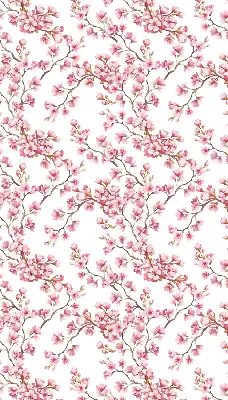 Rollo Fenster mit Motiv einer rosa Lilie