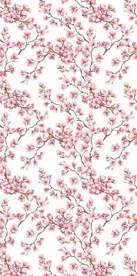 Rollo Fenster mit Motiv einer rosa Lilie