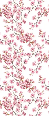 Rollo Fenster mit Motiv einer rosa Lilie