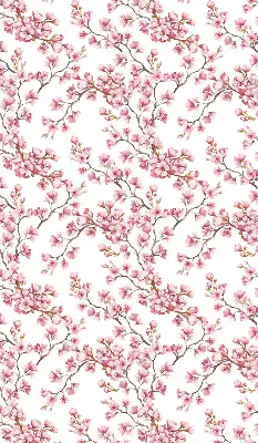 Rollo Fenster mit Motiv einer rosa Lilie