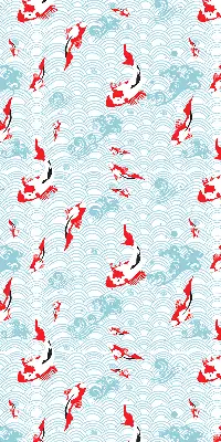 Fensterrollo mit Motiv Fische im Wasser